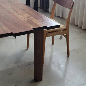 Walnut Patchwork Table × 木製角脚