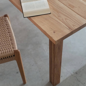 Oak Patchwork Table × 木製角脚