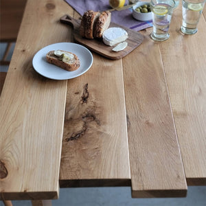 Oak Saw Table × 木製角脚